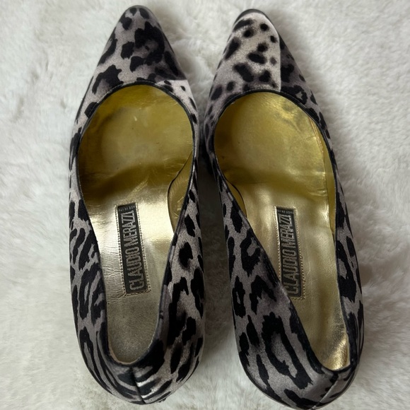 Vintage Claudio Merazzi 2 Tone Dalmatian Print Kitten Heel size 6 - Picture 3 of 12